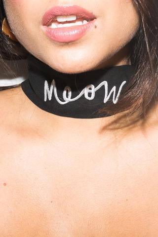 Meow Silk Necktie